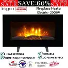 Kogan SmarterHome™ 2000W Electric Fireplace Heater with Log Effect Wall/Standing