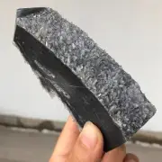 273g Natural Chrysanthemum Stone Quartz Crystal Cluster Obelisk Mineral A523