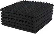 Binxind 6 Pcs Acoustic Panels Foam Board Studio Sound-Absorbing Firewall Wedge Tiles Helps Reduce and Unnecessary Noise