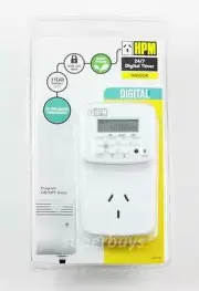 HPM with BATTERY BACK-UP Digital Electrical Powerpoint Power Point 7 Day Timer