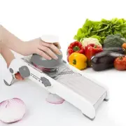 Adjustable Mandoline Slicer - Ultra-Sharp Stainless Steel Blades, Safe Hand G...