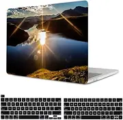 KSK KAISHEK Case for MacBook Pro 13 inch with Touch Bar 2016 2017 2018 2019 2021 2022, A2338 M1 M2 A2289 A2251 A2159 A1989 A1708 A1706, Plastic Hard Protective Case & Keyboard Cover, Mountain Scenery