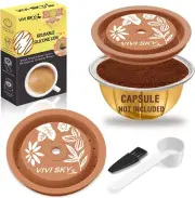 Reusable Coffee Capsule Lids Work with N*Espresso Pods Vertuoline,Food Grade Sil