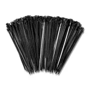 Black Zip Cable Ties 4" (1000 Pack) - Heavy Duty Self-Locking Nylon