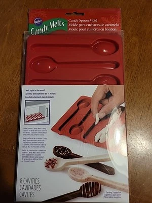Wilton Silicone Candy Spoon 8 Cavity, NEW, Candy Melts