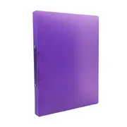 A4 Clip File Folder Transparent Candy Color Loose Leaf Binder Storage Organizer School Office Supply