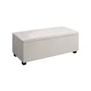 Artiss Storage Ottoman Blanket Box Large Seat Fabric Foot Stool Chest Toy Bed