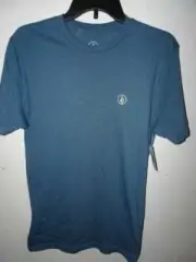 NWT Volcom Men's T Shirt Short Sleeve Small Blue