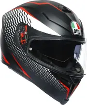 AGV K-5 S Helmet, black-white, Size 2XL for Men Black White