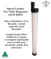 Guard Design: 22LR Tube Magazine Speed Loader (50Rnd) (Transparent)
