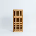 【生活工場】竹韻美學日式直式三層收納櫃