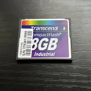 Transcend INDUSTRIAL COMPACTFLASH 8GB 45X TS8GCF45I FIXED DISK BOOTABLE MEMORY