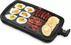 Deluxe Everyday Electric Griddle with Dishwasher Safe Removable Nonstick C