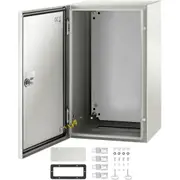 NEMA Steel Enclosure, 20 x 12 x 10\'\' NEMA 4X Steel Electrical Box, IP66 Waterproof & Dustproof, Outdoor/Indoor Electrical Junction Box, with Mounting