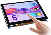 Waveshare 5 Inch HDMI Monitor Capacitive Touch Screen LCD 800x480 Supports Multi Mini PCs Like Raspberry Pi Jetson Nano BB Black