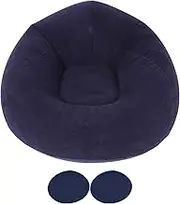 XIASABA Super Soft Single Inflatable Ball Sofa Chair, Dorm Room Ball Folding Sofa, Outdoor Travel Camping Picnic Must-Have, Quick Inflate and Deflate Design