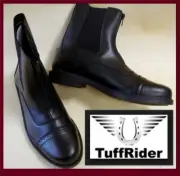Black Riding Paddock Boots Zipup TuffRider Boots Starter Beginner Kids Youth