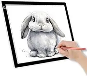 A4 LED Pad Light Tracing Box Copy Board,Adjustable Ultra Thin USB Power Trace Table for Writing,Drawing,Painting,Manuscripts,Sketching, Animation