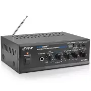 Pyle 2x40W Bluetooth PA Stereo Power Amplifier w/USB/SD/AUX/LEDs/Hi-Powered