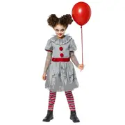 Halloween Bad Clown Girls Costume 10-12 Years