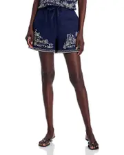 Johnny Was Vanona Linen Shorts