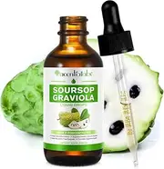 Organic Soursop Graviola Oil & Extract - Pure Unrefined Liquid Drops for Immune, Digestive, & Respiratory Support & Regeneration - Dietary Supplement Vitamin C & Antioxidants for Cell Health, Detox, & Hydration - 60ml