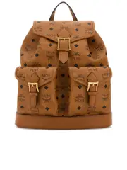 Mcm Aren Drawstring Backpack in Visetos