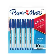 Paper Mate InkJoy 100 Ballpoint Pens Blue 10 Pack