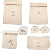 LABRIMP 7pcs Mesh Laundry Bags for Underwear and Lingerie Premium Washing Bags for Machine Use for Camping Travel and Storage of Toys and Gear
