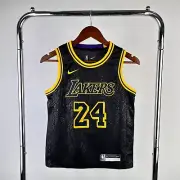 KOBE BRYANT #24 YOUTH L LA LAKERS BLACK JERSEY BASKETBALL JORDAN CURRY