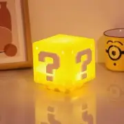 Super Mario Bros Mini Question Block Night Light with Rechargeable LED
