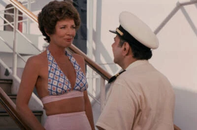Polly Bergen Michael Constantine in tv movie Death Cruise 1974 Old Photo 9