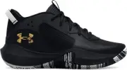 Under Armour Unisex Kids' Pre-School UA Lockdown 6 Basketball Shoes Black/Black/