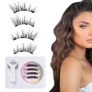 Magnetic Eyelashes Kit With Clip Reusable Magnetic Lashes No Glue Needed Lashes Kit