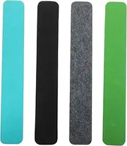 Tofficu 4pcs Colorful Felt Pin Board Strips Self-Adhesive Bulletin Bar Strip for Home Office School Dec