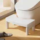 Plastic Toilet Seat Stool Removable Poop Stool Bathroom Step Stool