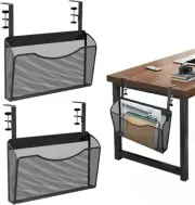Desk Side Storage, 2PACK Under Desk Drawer, Hanging Desk Organizer, Clamp On