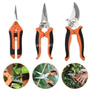 3 pack Garden Pruning Shears Stainless Steel Blades Handheld Scissors Set Shears