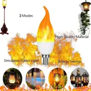 E14 E27 Flame Effect Light Bulb Atmosphere Lamp Flame Lamp Candle Light