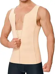 [TAILONG] Men Compression Shirt for Body Slimming Tank Top Shaper Tight Undershirt Tummy Control Girdle