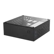 A01 Aluminum -ITX HTPC Desktop Computer Chassis Black Tempered Glass HTPC 8324