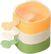 Multi Layer Ice Cream Mold - 3 Layer Children's Molds with Sticks,Easy Release Dessert Maker, Reusable Stackable Holders for Kitchen Indoor