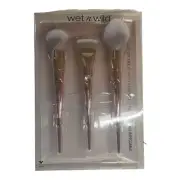 wet n wild Flawless Face Pro Line Brush Set flat contour blush & face powder