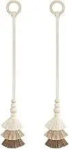 Curtains Tassels - Adjustable Curtains Holdback Fastener - Set of 2 Window Drapery Ties for Dining Room Study, Adjustable Drape Holdback Rope