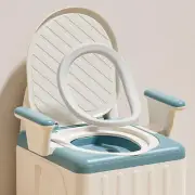Portable Toilet Odor Proof Foldable Bedside Commode Chair With Armrests For CHW