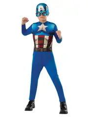 Marvel Captain America Opp Kids/Boys Dress Up Party Costume Jumpsuit