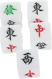 Gogogmee 5pcs Mahjong Dice Mahjong Game Party Dices Bulk Accessory Game Accessory Acrylic