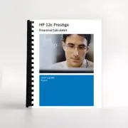 Hewlett Packard HP 12C Prestige User's Guide Manual