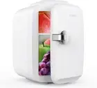 CROWNFUL Mini Fridge, 4 Liter/6 Can Portable Cooler and Warmer Personal Refriger