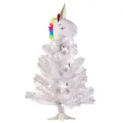 UNICORN table-top HOLIDAY TREE with 20 COOL WHITE LED LIGHTS!